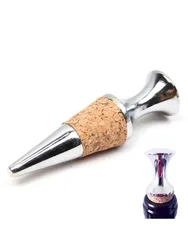 Zinc Alloy Glyptostrobus Wine Stopper Wine Cork Wine Bottle Stoppers Bar Tools Kitchen Accessories 1PC