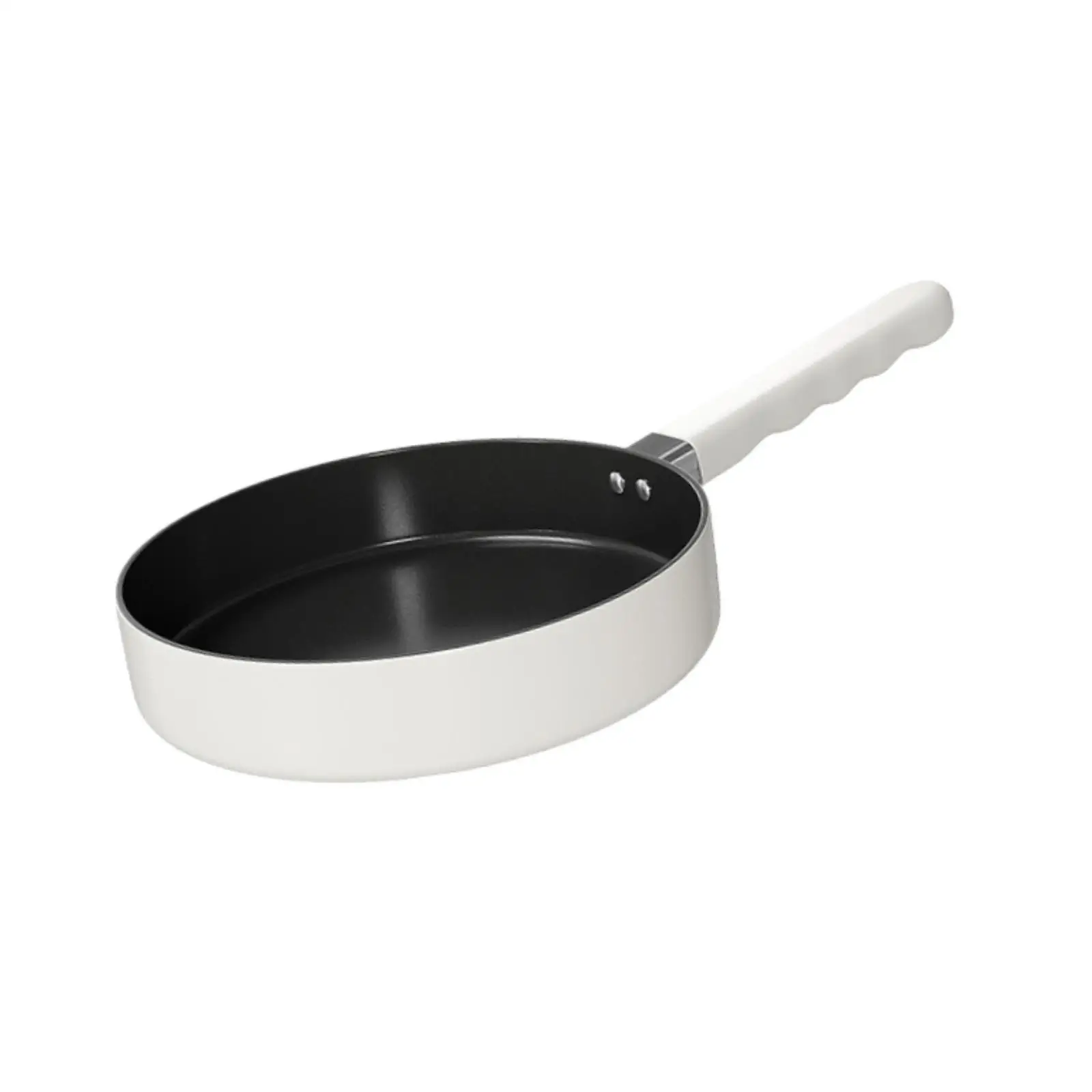 Non Stick Frying Pan with Handle Portable Lightweight Kitchen Cookware Nonstick Flat Griddle Pan for Picnic Home Backpacking