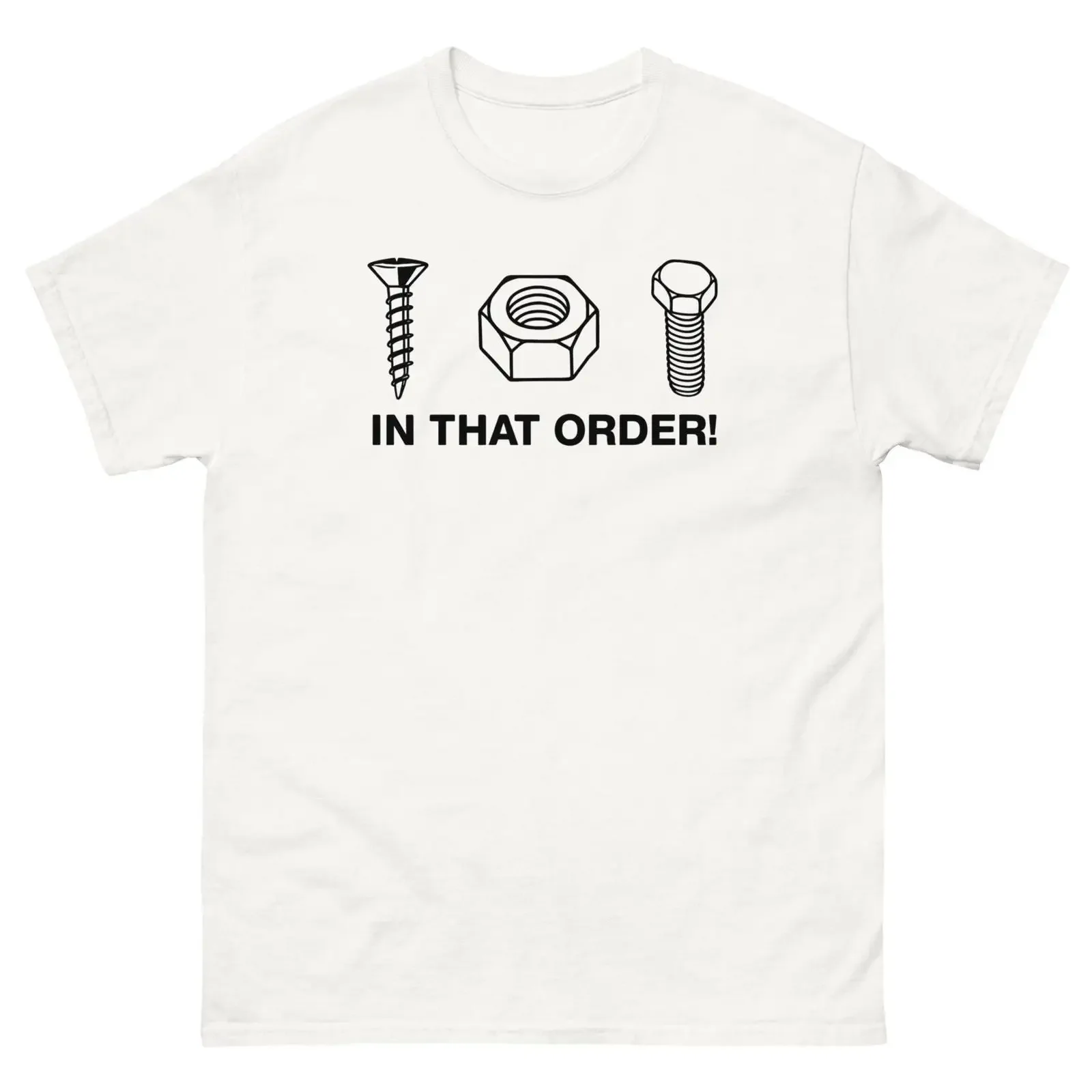 Mechanic Screw Nut BolT T Shirt Handyman Humor Top vintage Washed homme Casual Comfortable Stylish Breathable fashion Stretched