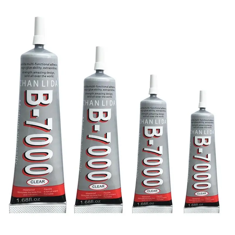 

B7000 Glue For Cell Phones Multifunctional Jewelry Glue Transparent Adhesive Waterproof Highly Elastic Rhinestone Glue For Glass