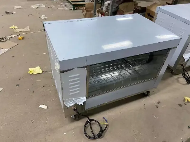 commercial kitchen stainless steel gas grill rotisserie machine