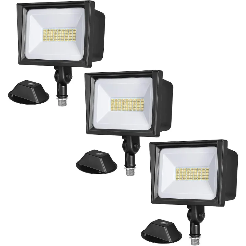 

65W LED Flood Light Outdoor, 6670 Lumen Super Bright(500W Halogen Equivalent) IP65 Waterproof Knuckle Mount LED Securi