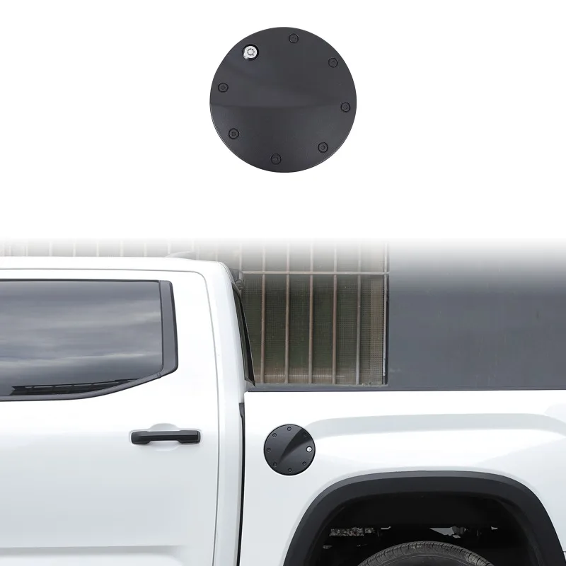 

Aluminum Alloy Car Fuel Tank Cap Anti-Theft Lock Cover For 2022+ Toyota Tundra Car Accessories