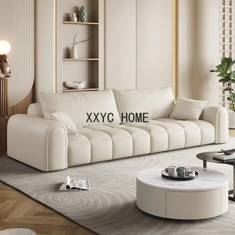 Europe Wood Living Room Sofa Nordic Backdrop Armchair Puff Sofa Modern Elegant Floor Accent Woonkamer Banken Home Furniture