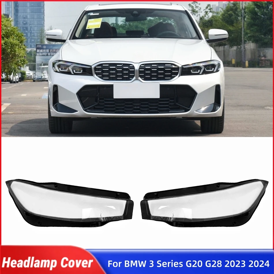 

Для BMW 3 серии G20 G28 2023 2024 Автомобильные гаджеты, линзы, абажур, автомобильная передняя фара, крышка объектива, освещение в виде ракушки