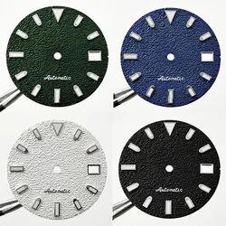 29mm NH35 Black White Blue Green Watch Dial For NH35A 4R35 Movement Top Watch Faces Replacement Parts