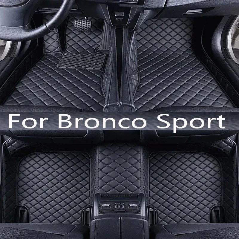 

TPE 3D Car Floor Mats Cargo Liner Trunk Pad for Bronco Sport 2021-2023 2024 Black Carpet Foot Pads All Weather Left Rudder