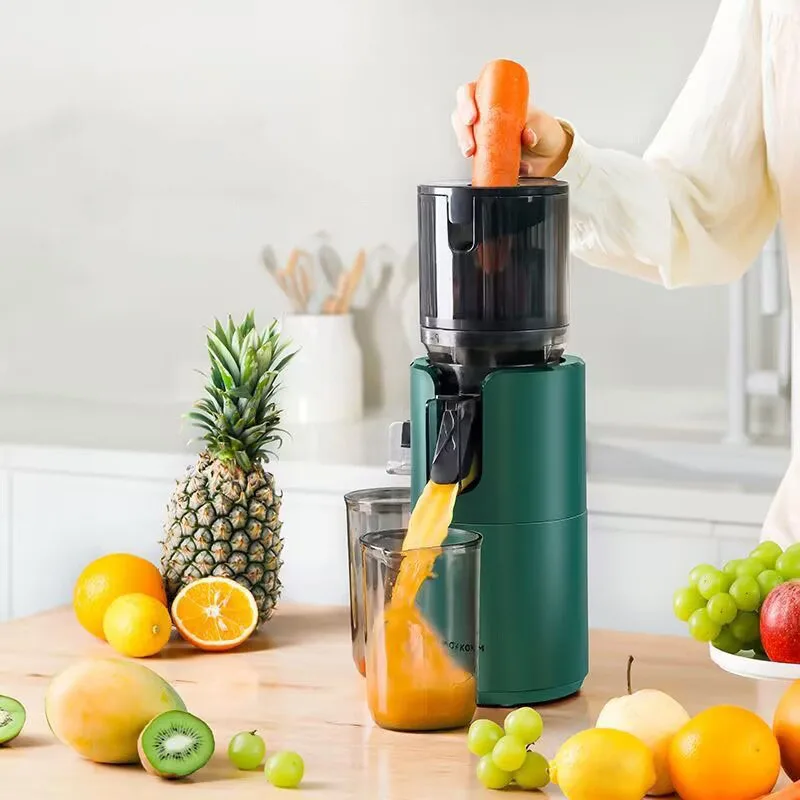 Spremiagrumi automatico a freddo con separazione dei residui di chutejuice da 130 mm Spremiagrumi domestico completamente spremiagrumi portatile a macinazione lenta