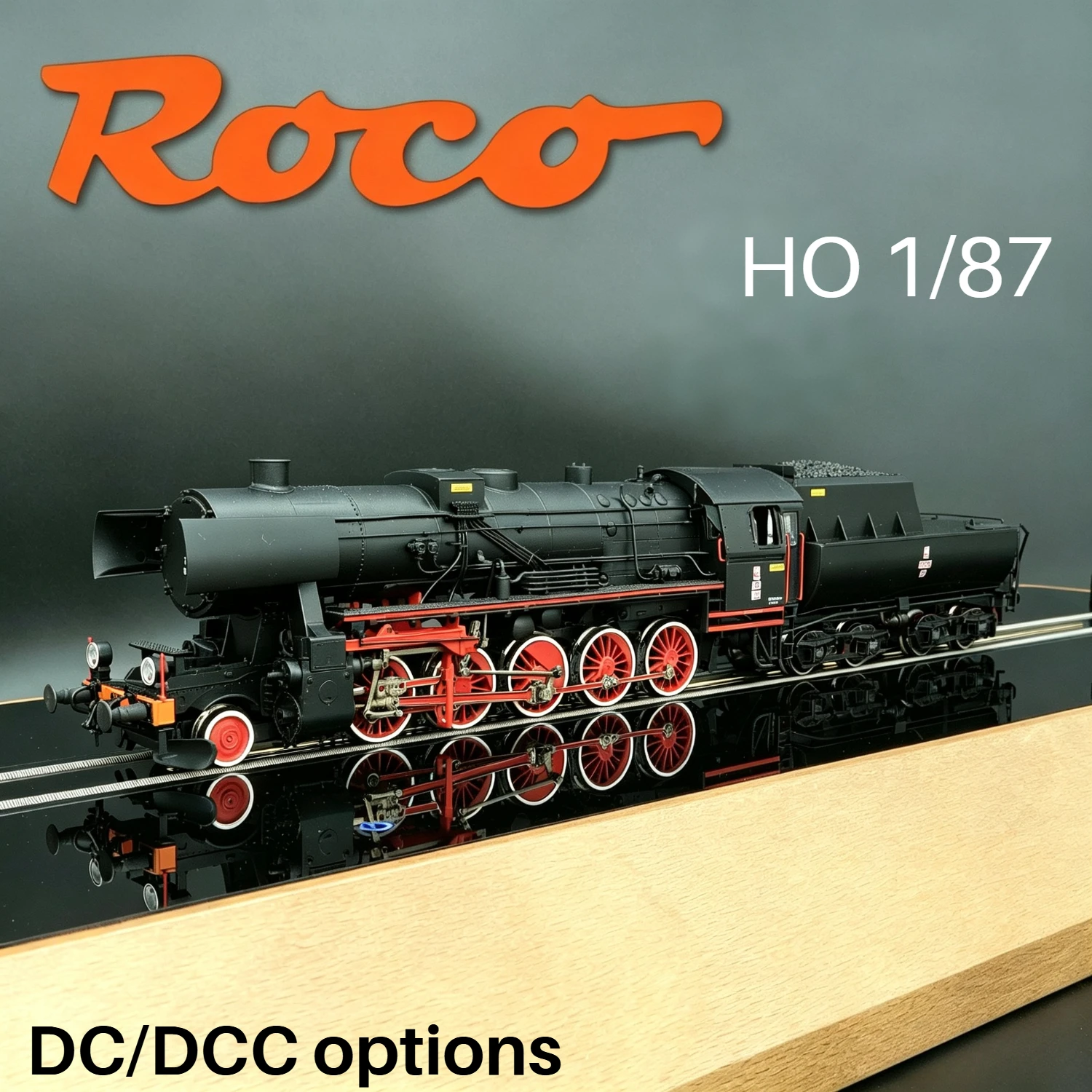 ROCO HO 1/87 Model Train BR 52 Steam Locomotive 70108/70107 Choice of DC or DCC Versions Highly Detailed Model Gift for Adults