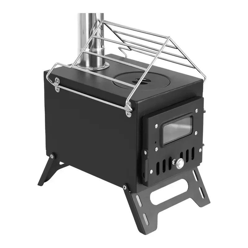 2030 New Model Stainless Steel Barbecue Grill Mini Wood-Burning Stove for Outdoor Camping Field Heating Tent Multi-Functional