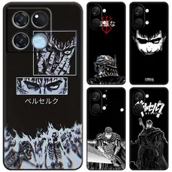 Anime Berserk Guts Black Phone Case For OnePlus Nord 3 2T N30 N300 N20 N200 CE2 CE3 Lite 10T 11 9RT ACE 2V Pro 5G Cartoon Cover