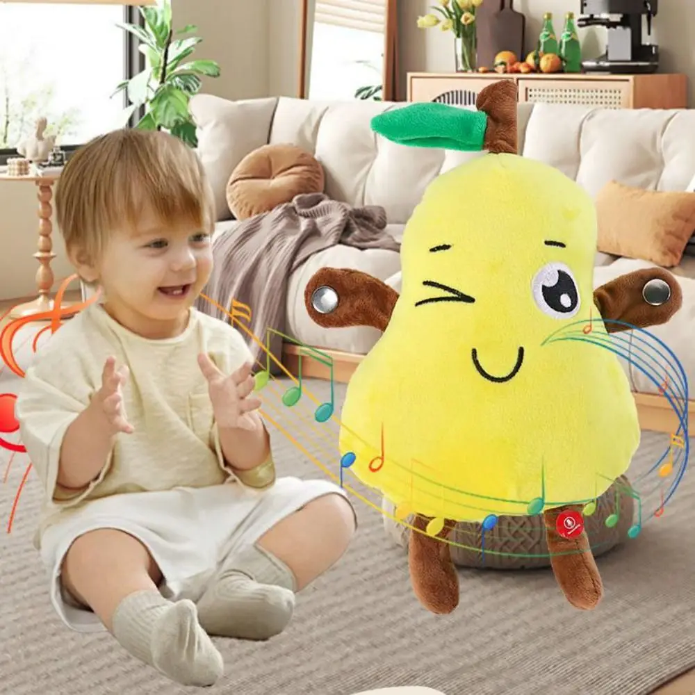 Unique Creative Fruit Induction Metronome Music Modes Cute Fruit Soft Sensory Music Rhythm Stuffed Birthday Gifts
