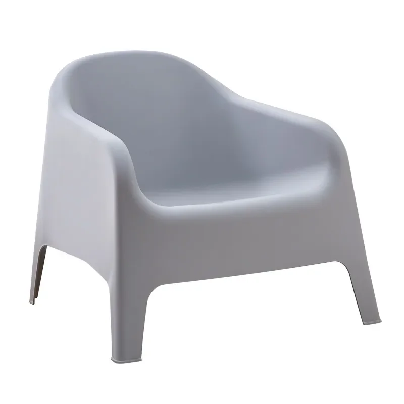 

Designer casual sofa chair balcony outdoor single chair Nordic recliner simple living room armchair cream wind stool