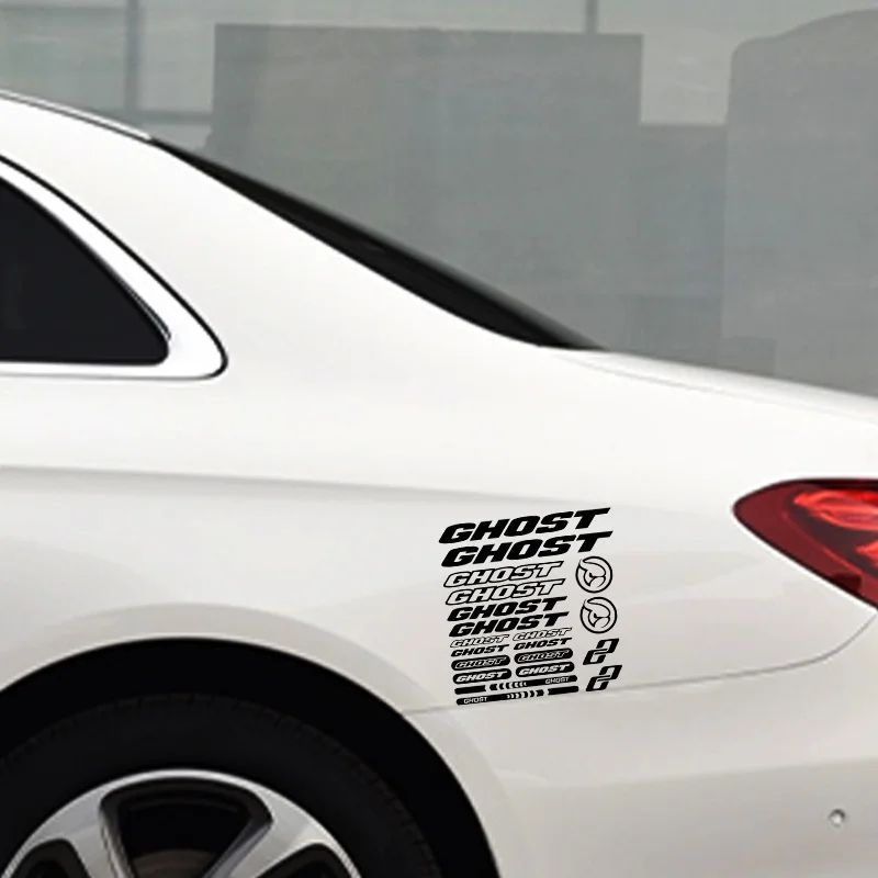 

2D плоские наклейки для мотоциклов, виниловые наклейки G178 для рамы велосипеда - 2D плоские наклейки для шоссейных велосипедов GHOST