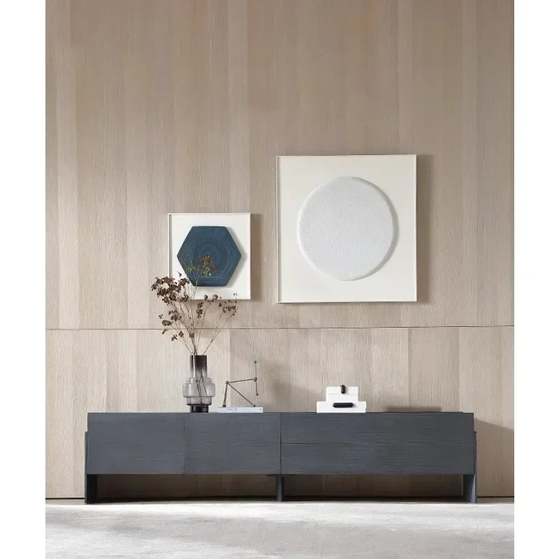 Q178 CC  High-end customized Italian minimalist living room TV cabinet combination solid wood storage floor cabinet53