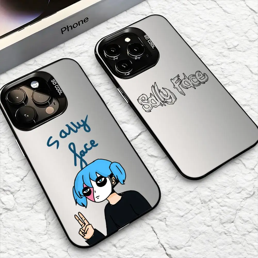 Game S-Sally Face Horror Cool Phone Case For iPhone 17 16 15 14 13 12 11 Pro Max Air Matte Laser Aurora Shockproof Funda