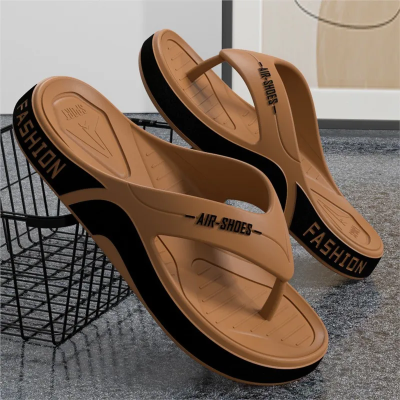 Asgard منصة النعال للرجال الصيف دافئ لينة عدم الانزلاق الحمام الوجه يتخبط المنزل النعال في الهواء الطلق صنادل شاطئ مسطحة عادية