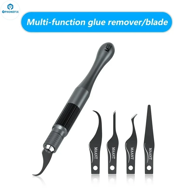 MaAnt Precise Gule Remove Balde Black Handle Grind Hardness Pry Knife For Phone Motherboard CPU IC Edge Disassemble Repair Tool