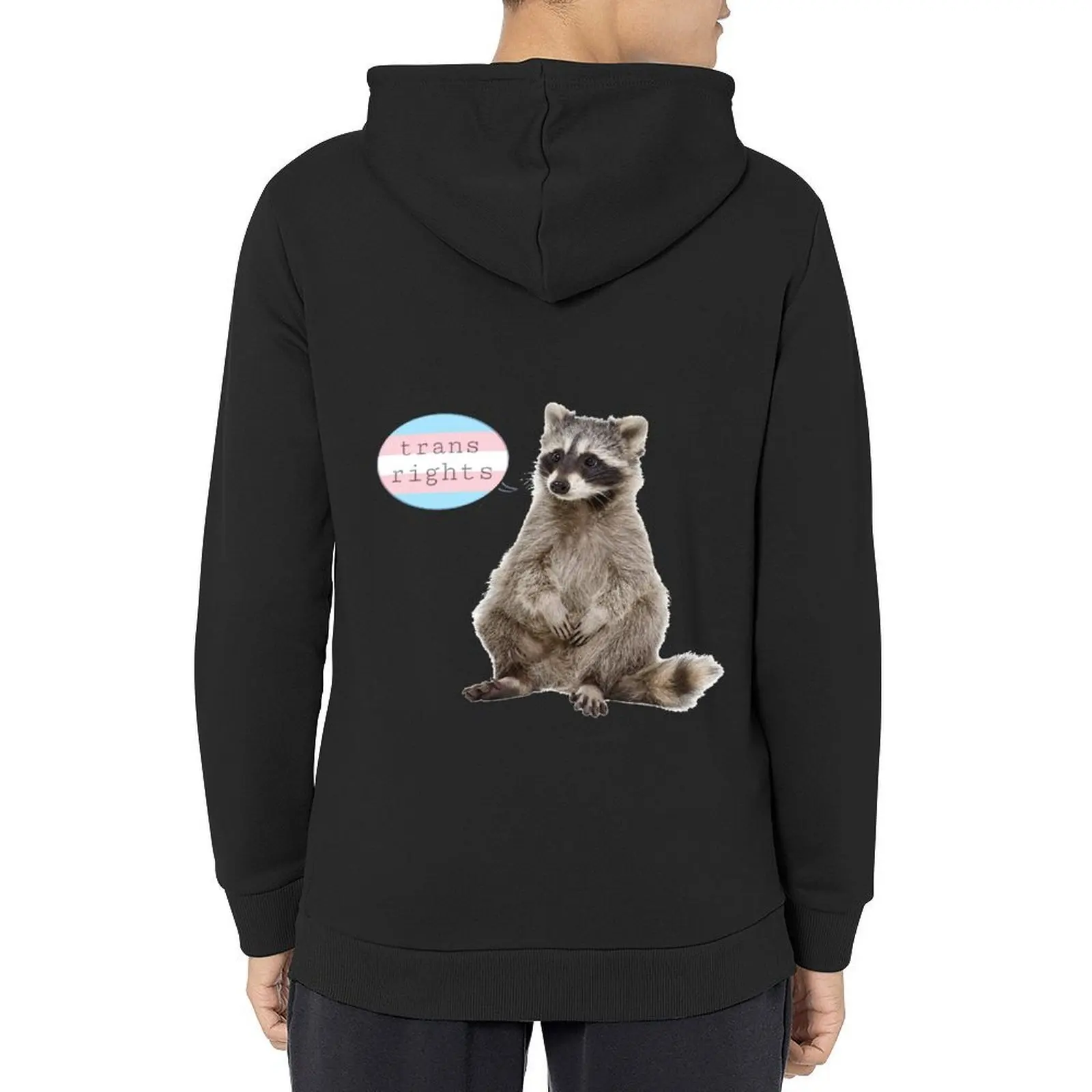 

trans right raccoon Hoodie mens clothes men's clothes men's sweat-shirt set men's coat hoodie oversize