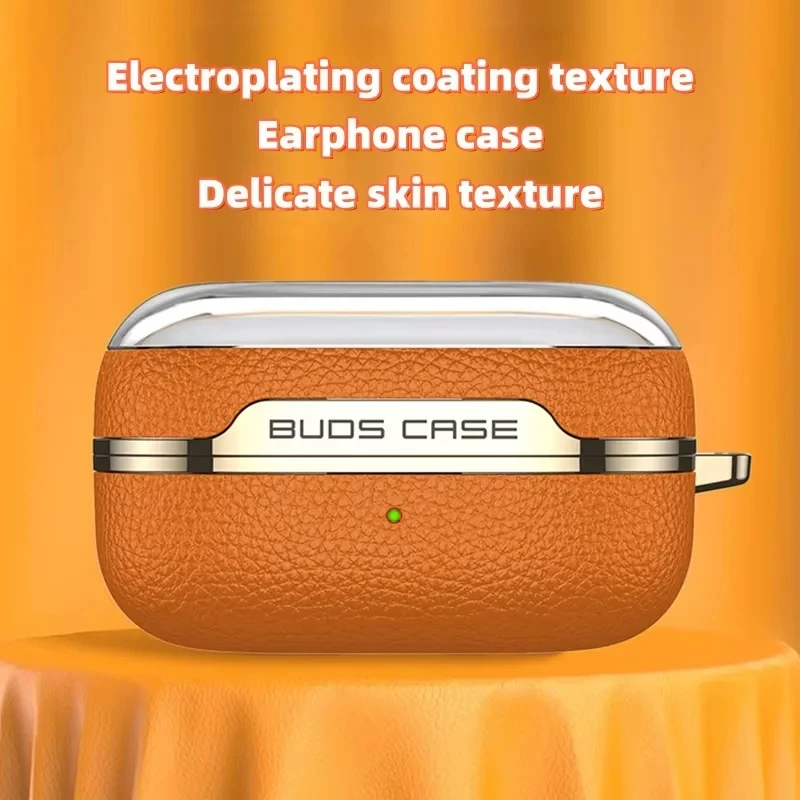 Business High-End Leather For Samsung Galaxy Buds 4 Pro/4 Anti-Fall Protective Case  For Samsung Galaxy Buzz 4 Pro/4