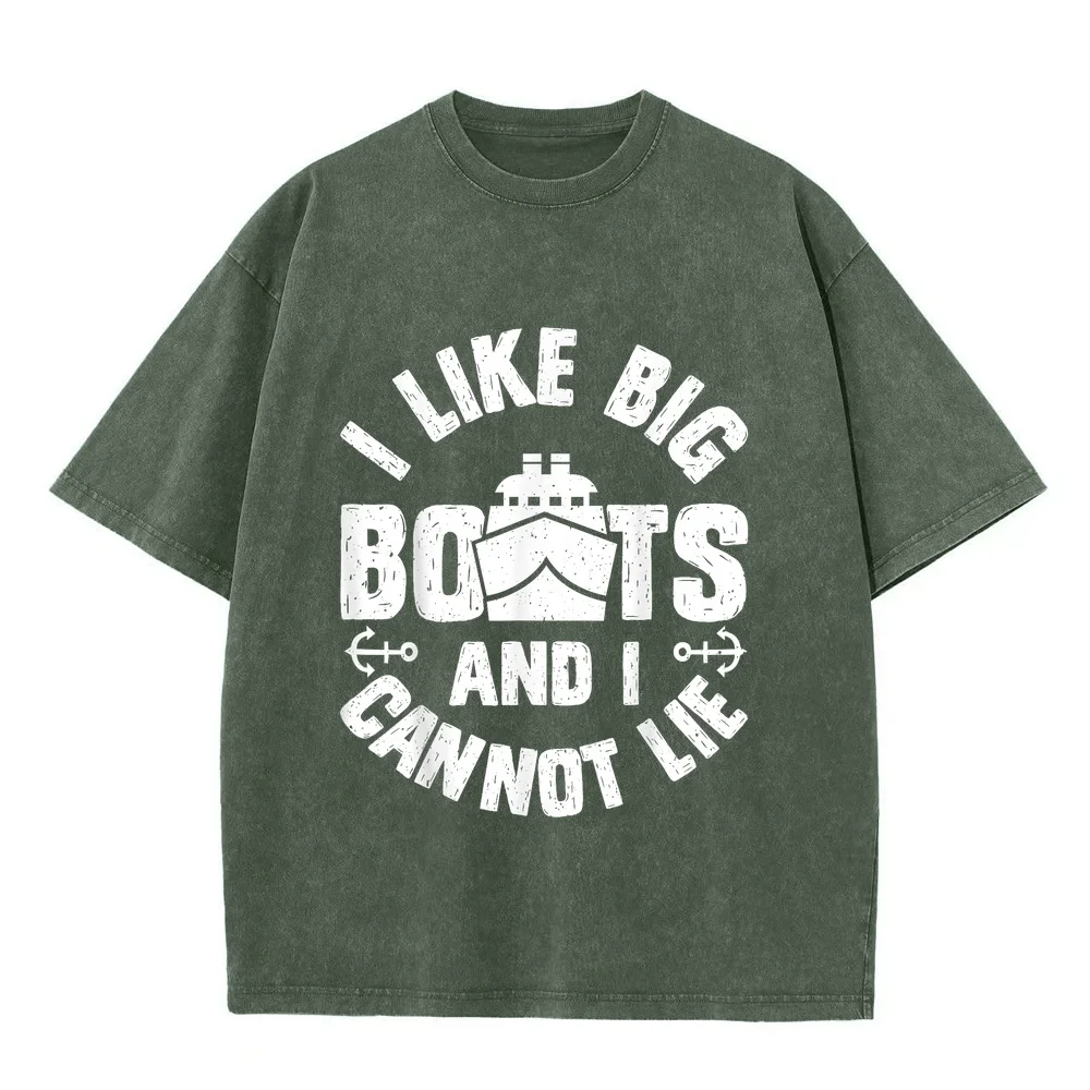 I Like Big Boats and Cannot Lie Funny Cruise Ship Men Gift T-Shirt China Online Store Brazil Comfy Short Sleeve Tee Graphic
