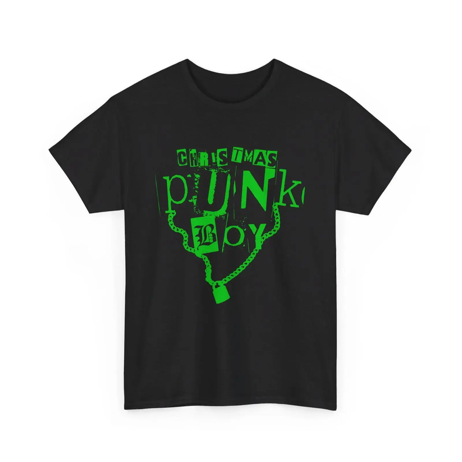 Christmas Punk Boy T Shirt Alternative Xmas Hardcore in 6 colorways vintage Washed Breathable Comfortable Slightly