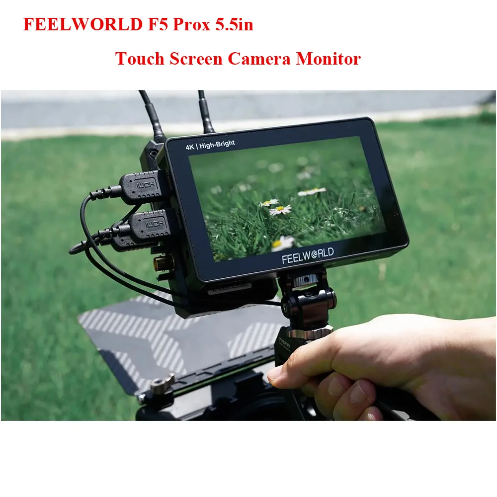 FEELWORLD F5 PROX 5.5\'\' Camera Field Monitor High Bright Touch Screen 1600nit 1920*1080 1000:1 Brodcast Monitor for Film Studio