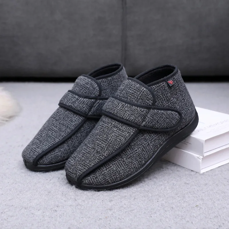 New Winter Velvet Orthopedics Wide Feet Swollen Shoes Adjusting Soft Comfortable Diabetic Shoe Mum Walking Shoes for diabetic