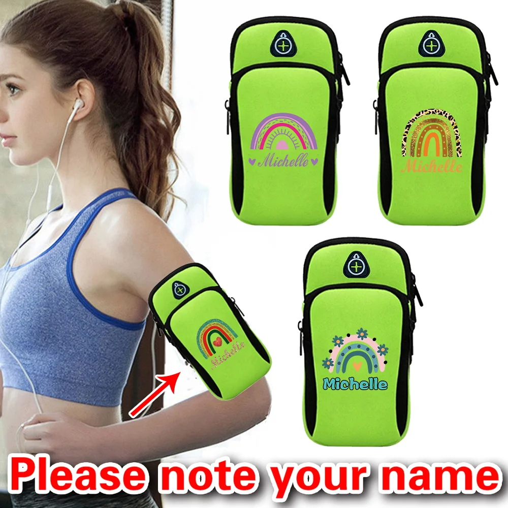 Personalized Customized Mobile Phone Bag with Earphone Jack Outdoor Waterproof Fitness Running Mobile Phone Arm Bag