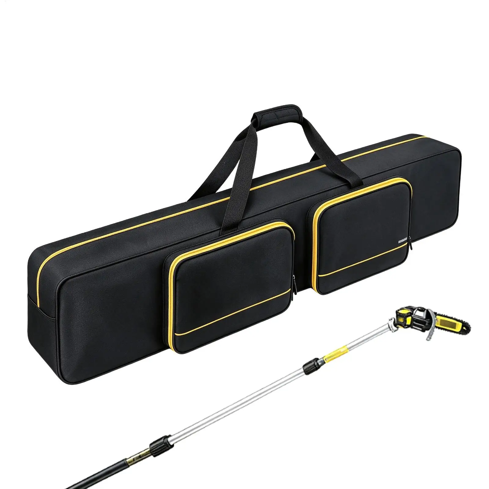 Long Reach Pole Saw Bag 60-Inch Large Capacity Padded Carrier Pole Saw Carry Case For Backyard Trimming Orchard Upkeep Ranch