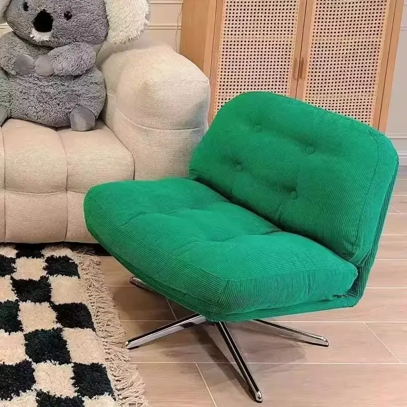 

MOMO Medieval Bauhaus Single Sofa Chair Leisure Balcony Chair Green Internet Celebrity Lazy Sofa Leisure Sofa Chair