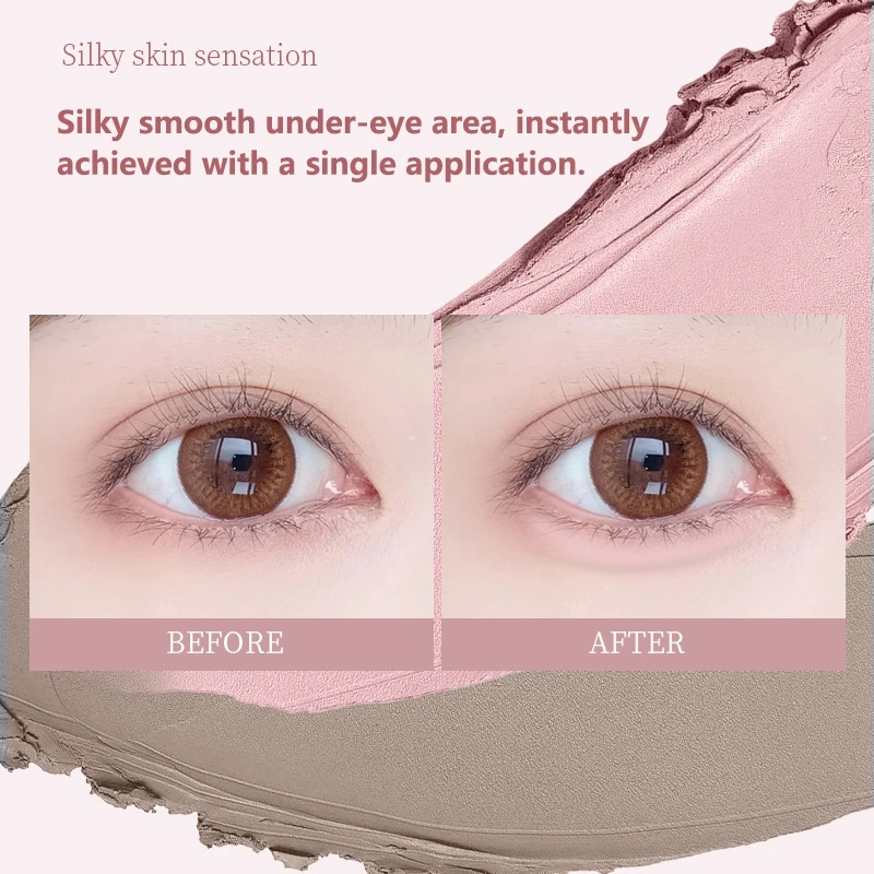 2 w 1 Dwukolorowy Konturówka pod Oczy Rozświetlający Higgliter Nude Różowy Cień w Sztyfcie Aegyo Sal Cień do Powiek Efekt Jedwabnego Jedwabnika Makijaż Rzęs