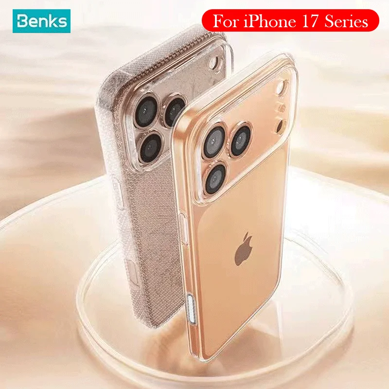 

Прозрачный чехол Benks для iPhone 17 Pro Max, задняя крышка с подушкой безопасности для IPHONE 17 PRO MAX