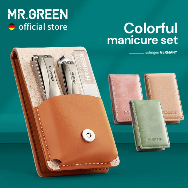 MR.GREEN zestaw do Manicure nożyczki chirurgiczne ze stali nierdzewnej obcinacz do paznokci narzędzie zestaw do Pedicure domowy przenośny zestaw podróżny nożyczki do paznokci