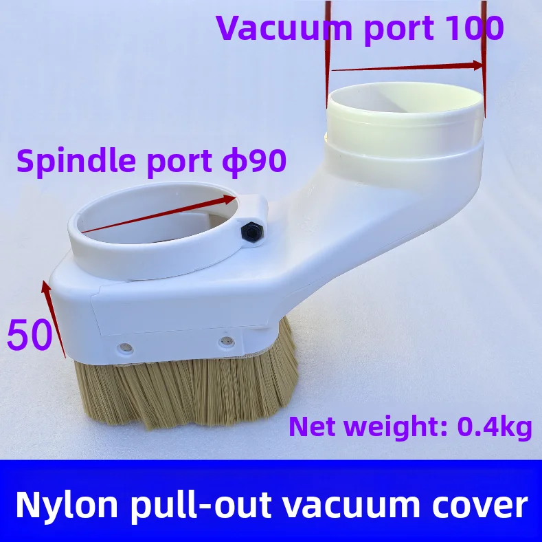 CNC-Spindle Dust Shoe Collector 70mm 75mm 80mm 85mm 90mm 100mm Dust Boot Cleaner for Spindle Motor Router Machine Cover