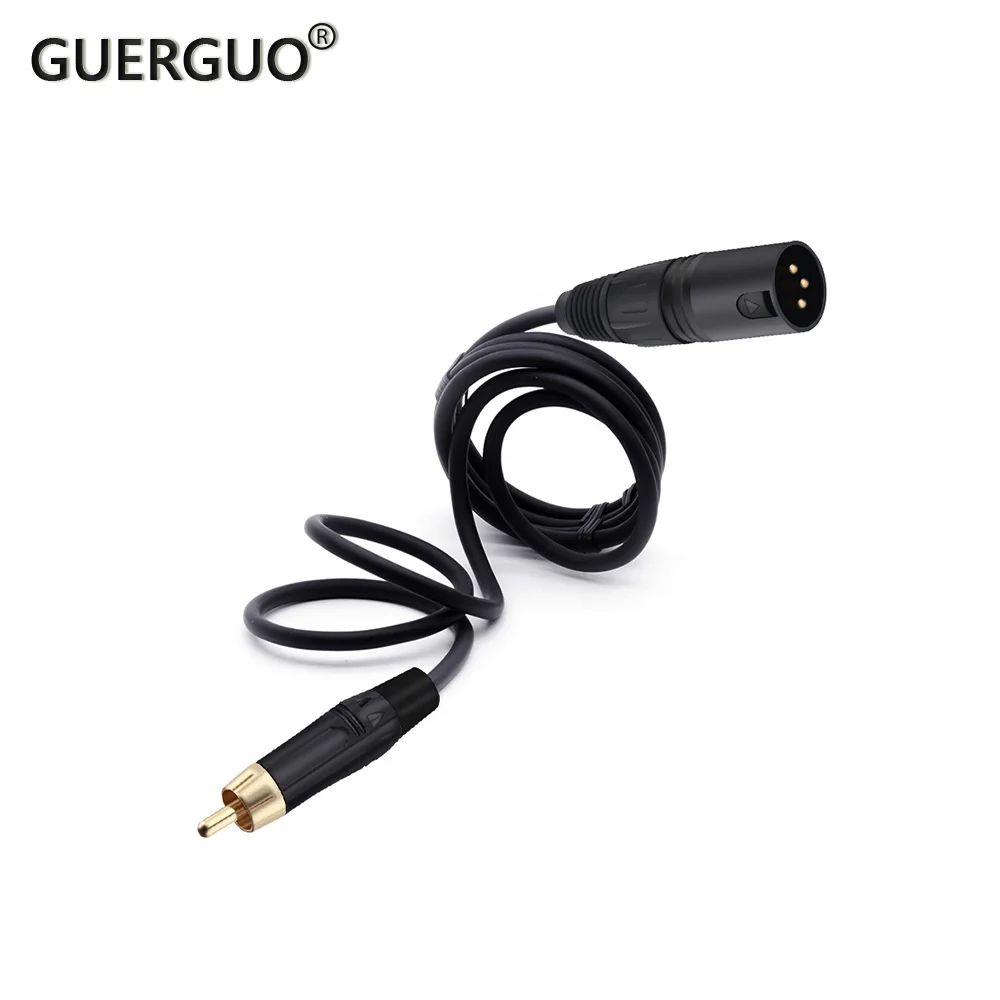 

RCA Connector High Quality Gold Plated Jack Male to XLR Male Cable OFC AUX Audio Cable Balanced Shielded For Amplifier Mixer