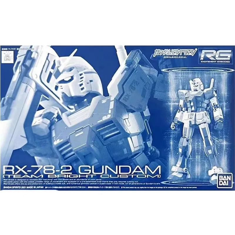 الأصلي حقيقية بانداي أنيمي GUNDAM RX-78-2 فريق مشرق RG 1/144 PB الجمعية لعبة مجسمة عمل الشكل هدية تحصيل الحلي