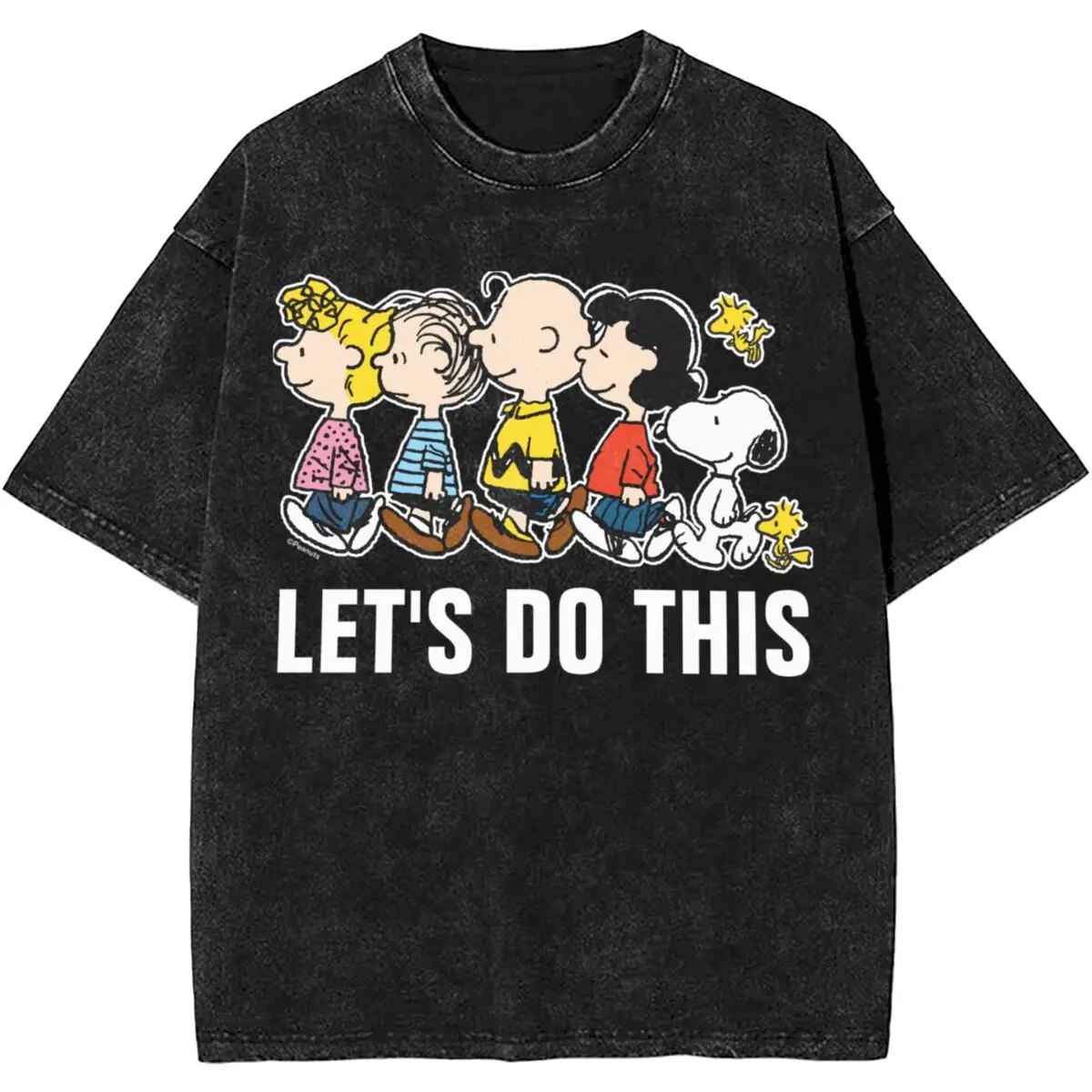 Women Men Comic Peanuts The Gang Snoopy Shirt Summer Cartoon Woodstock Charlie Brown Harajuku T-Shirts New Arrival