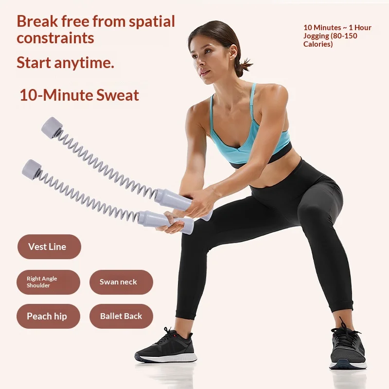New Household Fat Burning Plastic Fitness Anti-sweat Anti-slip Slimming Stamina Strength Physical Training Cordless Battle Rope