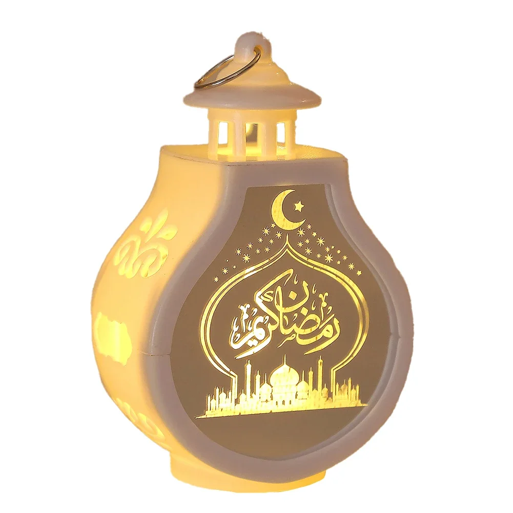 Ramadan Decoration 2024 Led Lantern Light Eid Mubarak Ornaments Creative Atmosphere Light Party Holiday DIY Decorations