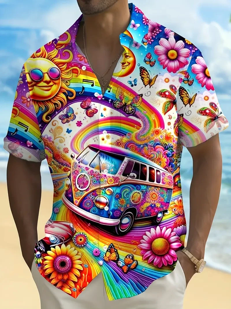 

Summer Men's Short Sleeve Shirts Look Good, Tops Are Fashionable And Comfortable, Light And Breathable 2025 Button Up Shirts