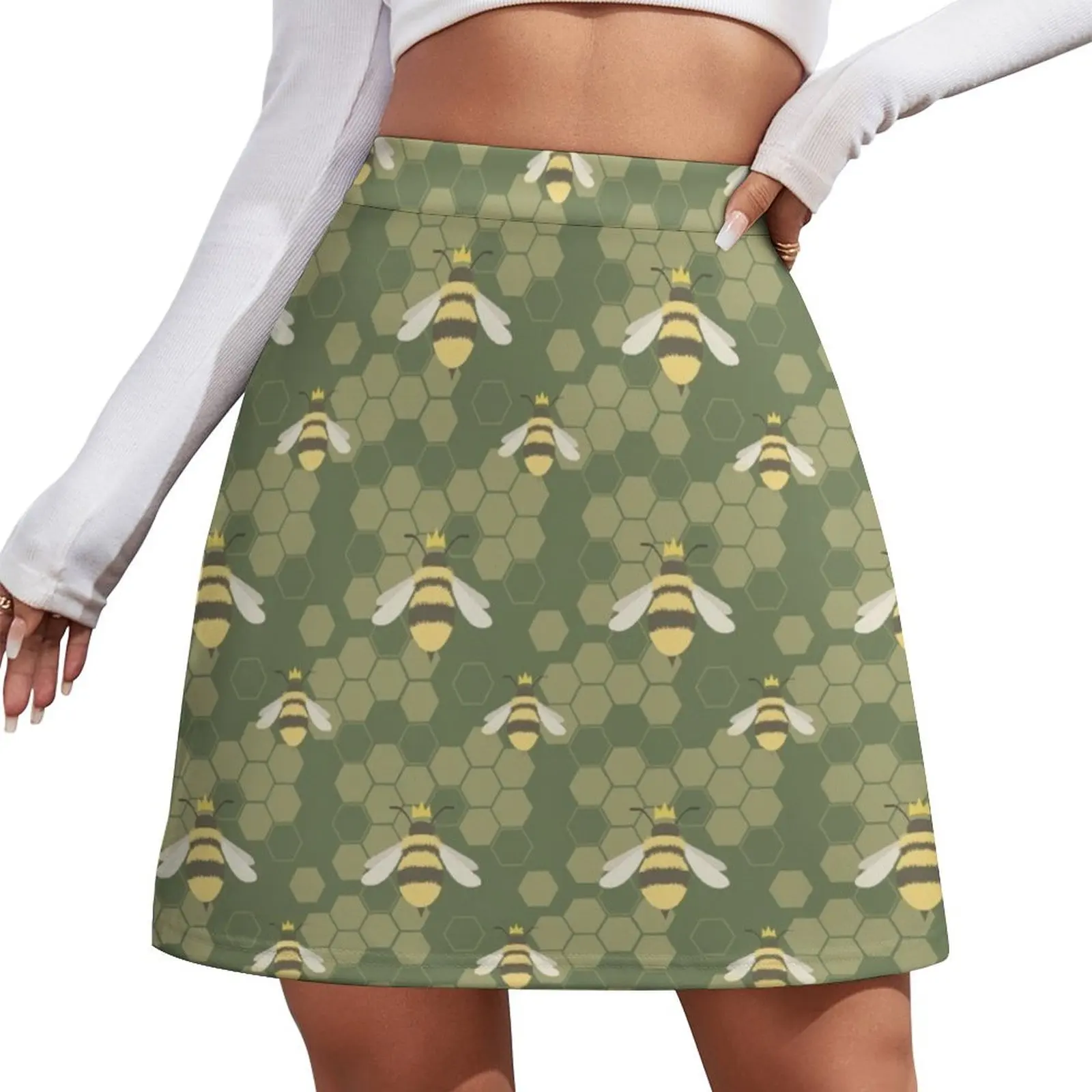 

Queen Bee Pattern Mini Skirt luxury designer clothing women luxury clothes women women's skirt 2025 trend Mini Skirt