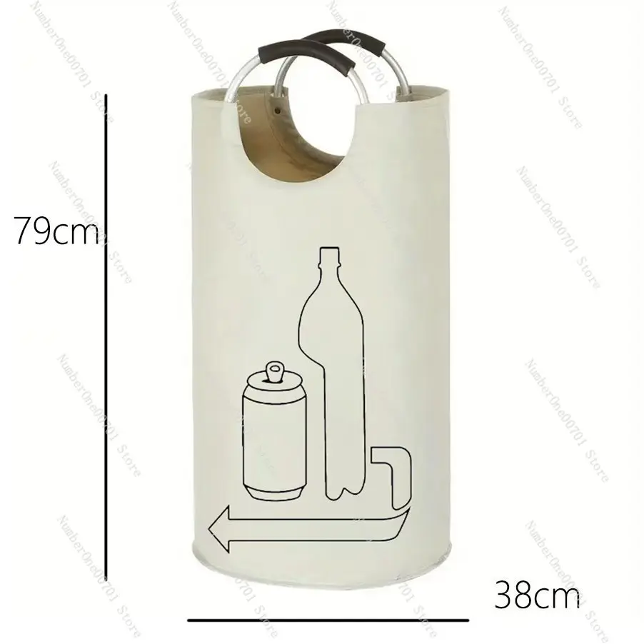 Oxford Fabric Laundry Basket、Collapsible Storage Basket、Waterproof Hamper、Aluminum Handle、Bathroom Organizer