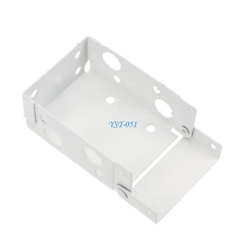 E15A 4 Piece Curtain Track Support Brackets Heavy Duty Metal Construction for Home