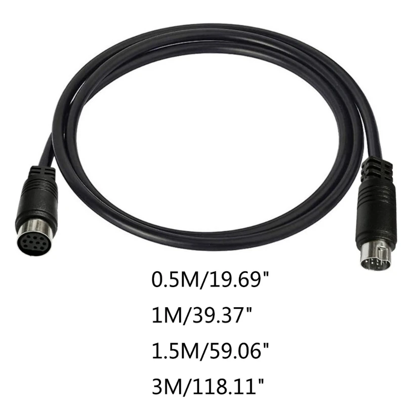 3/1.5/1/0.5m S-video Cable Male to Female 10Pin Mini DIN Computer Connector TV Cable For Projector VCR DVD Nickel Plated