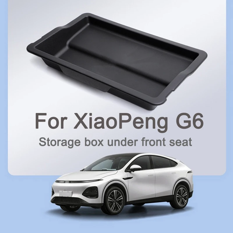 For Xpeng G6 2023-2026 Under-seat Storage Box Interior Storage Decorate Tidying Special Accessories