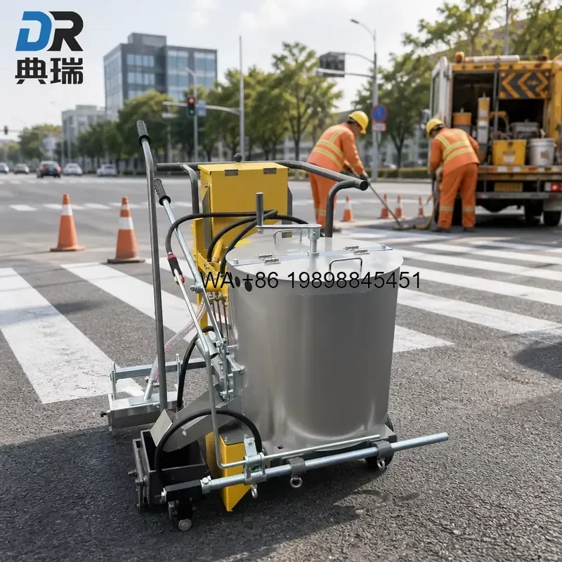 Wmwmnu for DR009 Hand Push Thermoplastic Road Marking 50cm Max Width Long Service Life