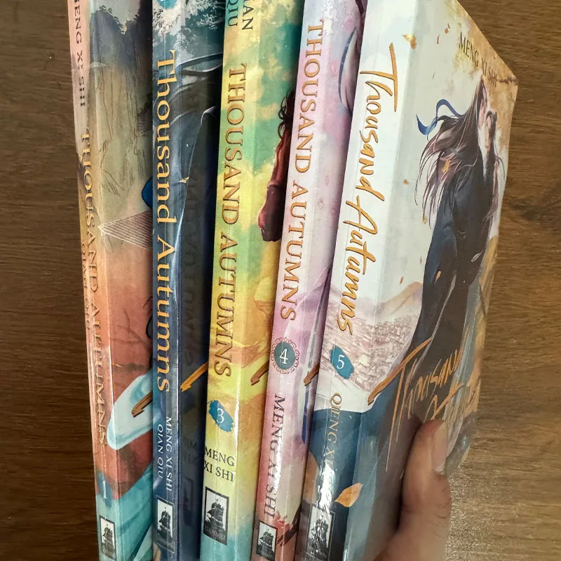 Thousand Autumns Qian Qiu Novel Vol.1-5 Complete by Meng Xi Shi English Version Danmei Wuxia Romance Book