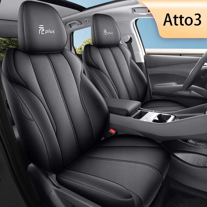 

Five-seat car seat covers, designed for the BYD Yuan Plus/Atto3. Full-car coverage, vehicle-specific fit, easy installation.