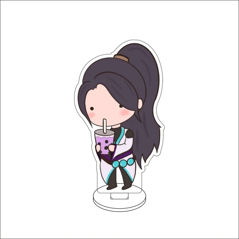 VALORANT Killjoy Reyna Skye Yoru Astra Figure Stand Anime HD Acrylic stand standing Desk decorations Halloween Gift 10CM view 2